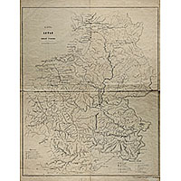 Карта Алтая Томской губернии 1863 года