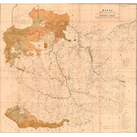 Карта населенных мест Горного Алтая 1900 года