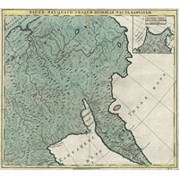 Карта Камчатки и Приморья из атласа 1745 года
