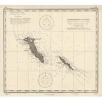 Карта Командорских островов 1925 года