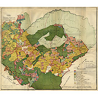 Карта Мариинского и части Томского уезда 1906 года