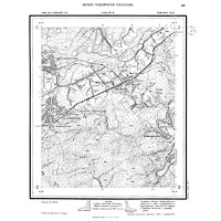 Топографическая карта В.Г.У. окрестностей Анжеро-Судженска 1924 г.