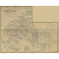 Карта Щегловского уезда Томской губернии 1919 года