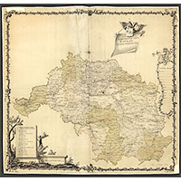 Геометрическая карта Курского наместничества конца XVIII века