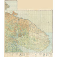 Топографическая карта Кольского полуострова 1933 года