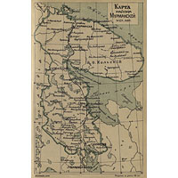 Карта района Мурманской железной дороги 1917 года