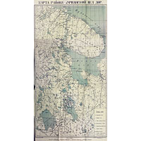 Карта района Мурманской железной дороги 1923 года
