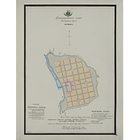 Прожектированный план города Починки 1800 года