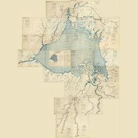 Карта озера Ильмень ВСНХ 1926 года