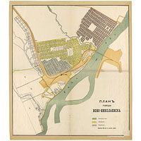 План города Ново-Николаевска (Новосибирска) 1910 г. заведения Бусселя