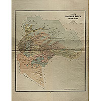 Карта Каинского округа Томской губернии 1890 года
