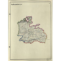 Карта Куйбышевского района Новосибирской области 1944 года