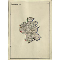 Карта Тогучинского района Новосибирской области 1944 года
