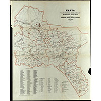 Карта участков Омской переселенческой партии 1928 г.
