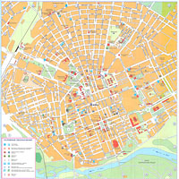 Карта-схема центра Оренбурга 2003 г.