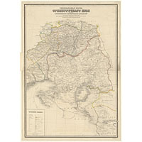Генеральная карта Оренбургского Края 1854 года