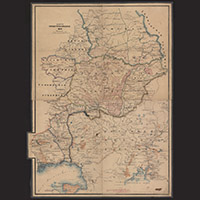 Карта Оренбургского края 1850 года