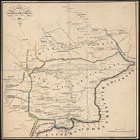 Карта Оренбургской губернии 1831 года