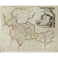 Карта Орловской губернии из атласа Вильбрехта