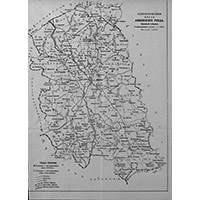 Схематическая карта Ливенского уезда 1927 г.