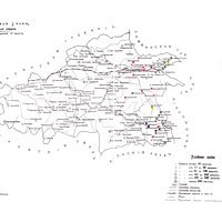 Схематическая карта Кузнецкого уезда 1912 г.