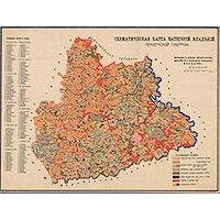 Схематическая карта категорий владений Пензенской губернии