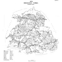 Карта Никольского района Пензенской области 1972 г.