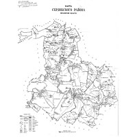 Карта Сердобского района Пензенской области 1972 г.