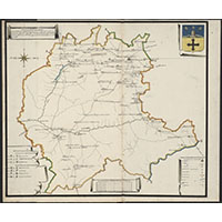 Топографическая карта Спасского уезда 1787 года