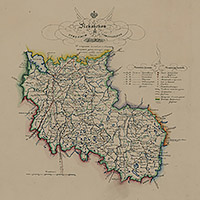 Карта Псковской губернии 1838 года