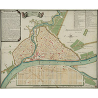 План губернского города Пскова со слободами 1778 года