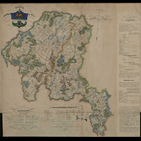 Карта Опочецкого уезда 1838 года