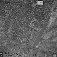 Немецкая аэрофотосъемка Ростова-на-Дону сразу после его освобождения советскими войсками в феврале 1943 года