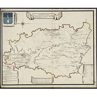 Топографическая карта Елатомского уезда 1787 года