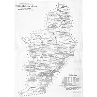 Схематическая карта Саратовского уезда 1912 г.