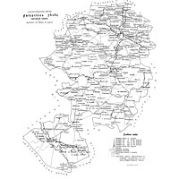 Схематическая карта Аткарского уезда 1912 г.