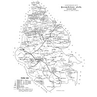 Схематическая карта Балашовского уезда 1912 г.