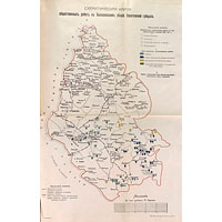 Схематическая карта Балашовского уезда 1910 года