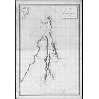 Карта полуострова Сахалин из атласа капитана Крузенштерна