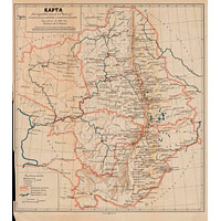 Карта из путеводителя по Уралу 1899 г.