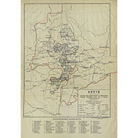 Карта лесных дач Уральских горных заводов 1924 г.