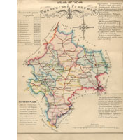 Карта Смоленской губернии из памятной книжки 1855 г.