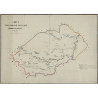 Карта Тюменского округа 1865 года