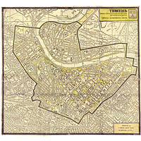 Карта исторического центра Тюмени