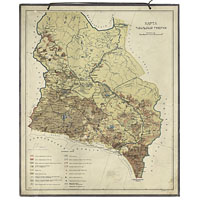 Карта Тобольской губернии 1912 года