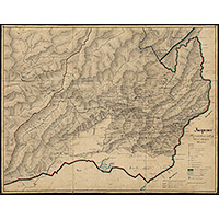 Карта Нерчинского заводского округа до 1850 г.