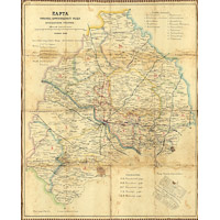 Карта Романов-Борисоглебского уезда 1915 года