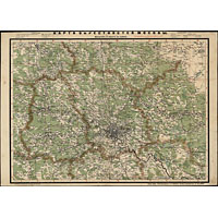 Карта окрестностей Москвы 1917 года Маевского