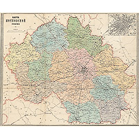 Карта Московской губернии 1873 года