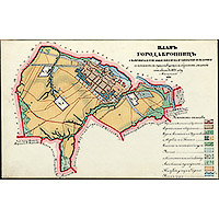 Старая карта Бронниц